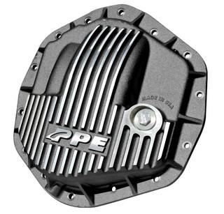 PPE 238051010 HEAVY DUTY CAST ALUMINUM REAR DIFFERENTIAL COVER-BRUSHED 2001-2019 GM 2500HD/3500HD & 2003-2018 DODGE RAM 2500/3500