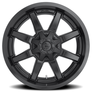 FUEL D43620901757 ALUMINUM WHEELS 20X9 MAVERICK D436 8 ON 170 SATIN BLACK 125.1 BORE 20 OFFSET 8 SPOKE