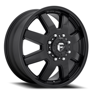 FUEL D436208292 DUALLY WHEELS 20X8.3 MAVERICK DUALLY D436 8 ON 200 MATTE BLACK 142 BORE 122 OFFSET 7 SPOKE FRONT DUALLY