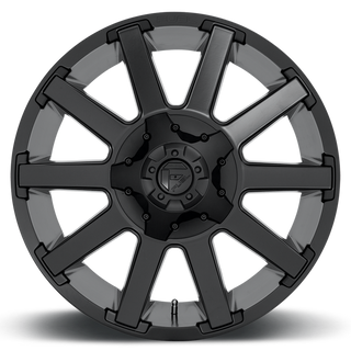 FUEL D43720908250 ALUMINUM WHEELS 20X9 CONTRA D437 8 ON 165.1 MATTE BLACK 125.1 BORE 1 OFFSET 8 SPOKE