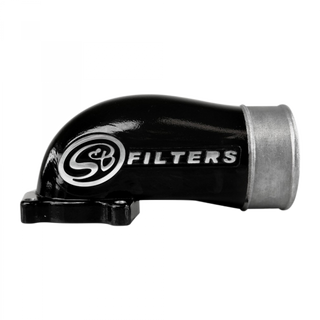 S&B FILTERS 76-1010B INTAKE ELBOW 90 DEGREE WITH COLD SIDE INTERCOOLER PIPING AND BOOTS 2005-2007 FORD POWERSTROKE 6.0L