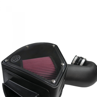 S&B FILTERS 75-5090 COLD AIR INTAKE COTTON CLEANABLE RED 1994-2002 DODGE CUMMINS 5.9L 24V
