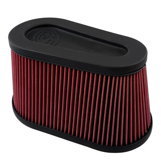 S&B FILTERS KF-1076 AIR FILTER INTAKE KITS 75-5136 / 75-5136D OILED COTTON CLEANABLE RED