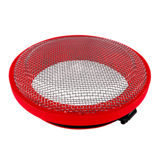 S&B FILTERS 77-7017 TURBO SCREEN GUARD WITH VELOCITY STACK - 5.50 INCH (RED)