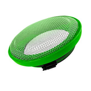 S&B FILTERS 77-3020 TURBO SCREEN GUARD WITH VELOCITY STACK - 5.50 INCH (GREEN)