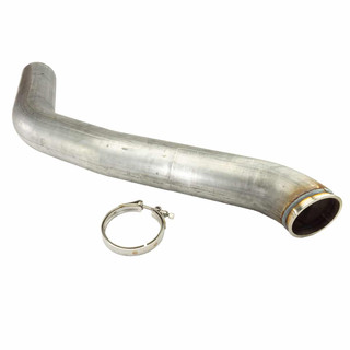 INDUSTRIAL INJECTION HX40DP2 DODGE DOWNPIPE AND CLAMP FOR 94-02 5.9L CUMMINS 4 IN. HX40 STYLE