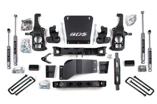 BDS SUSPENSION BDS1827H 6.5 INCH LIFT KIT SILVERADO/SIERRA 2500HD/3500 11-19 2/4WD 4 INCH BLOCK NX2 NITRO