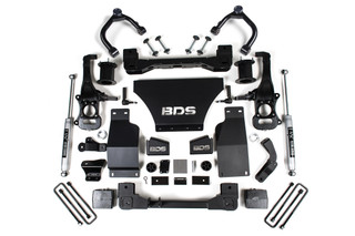 BDS SUSPENSION BDS1801FS 6 INCH LIFT KIT SILVERADO/SIERRA 1500 19-24 4WD GAS STRUT SPACER FOX 2.0 PERFORMANCE