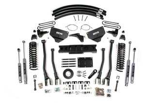 BDS SUSPENSION BDS1790H 8 INCH LIFT KIT W/ 4-LINK RAM 3500 13-18 4WD DIESEL REAR LEAF SPRINGS 8 BOLT INDEXING RING NX2 NITRO SHOCKS