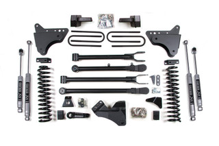 BDS SUSPENSION BDS544H 4 INCH LIFT KIT W/ 4-LINK FORD F250/F350 SUPER DUTY 08-10 4WD GAS BLOCK WITHOUT FACTORY OVERLOAD NX2 NITRO