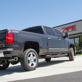 PPE 117020100 2007-2019 GM 6.6L DURAMAX 304 STAINLESS STEEL FOUR INCH PERFORMANCE EXHAUST UPGRADE POLISHED