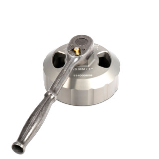 PPE 114000659 HARD ANODIZED BILLET ALUMINUM ENGINE OIL FILTER SOCKET-76MM 14F