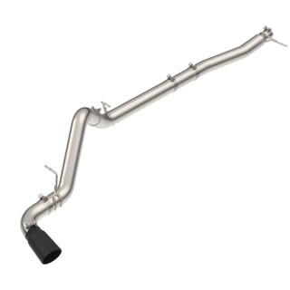 PPE 117150020 23-25 GM 3.0L DURAMAX 304 STAINLESS STEEL DPF-BACK PERFORMANCE EXHAUST KIT - SINGLE EXIT RAW PIPE BLACK TIP