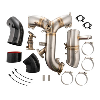 PPE 315054010 TURBO INLET AND INTAKE MANIFOLD KIT - FORD 6.7L POWERSTROKE 2020-2025 - BRUSHED