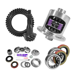 USA ZGK2092 9.75 INCH FORD 3.73 REAR RING AND PINION INSTALL KIT 34 SPLINE POSITRACTION 2.53 INCH OD AXLE BEARINGS USA STANDARD