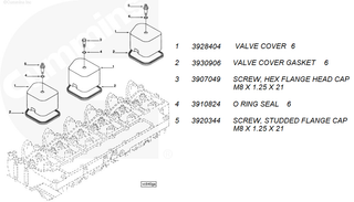 CUMMINS 3907049 VALVE COVER MOUNTING BOLT 1989-1998 CUMMINS 5.9L 12V