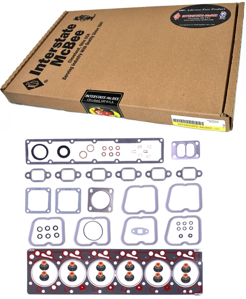 INTERSTATE-MCBEE M-4089651 UPPER ENGINE GASKET SET .020 OVERSIZE 89-98 5.9L CUMMINS (AFTERMARKET REPLACEMENT)