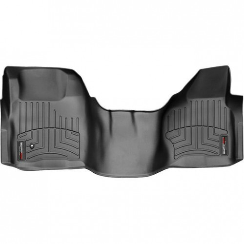 WEATHERTECH 442931 DIGITALFIT FRONT FLOORLINER 2008-2010 FORD SUPER DUTY (EXTENDED/CREW CAB - W/O 4X4 FLOOR SHIFTER)(OVER-THE-HUMP) BLACK