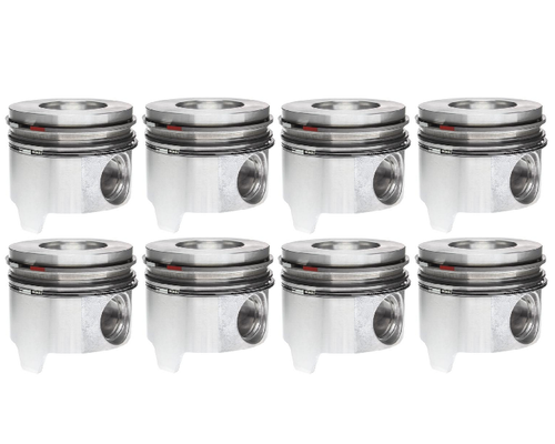MAHLE 224-3409WR.030 PISTON SET WITH RINGS (.030 REDUCED COMPRESSION) FOR 94-03 FORD POWERSTROKE