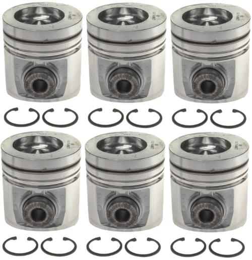 MAHLE 224-3523WR.020 PISTON KIT W/RINGS MARINE BOWL (.020) FOR 89-98 CUMMINS 5.9