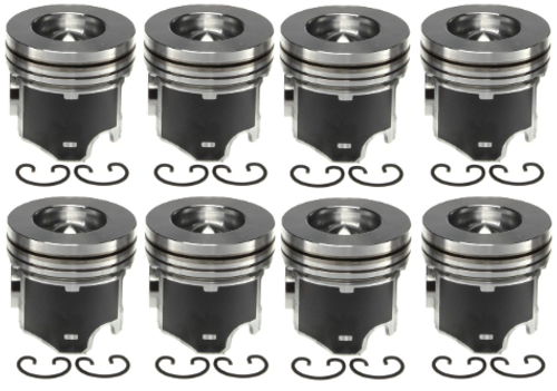 MAHLE 224-3666WR-0.25MM PISTON KIT W/RINGS (.25MM) FOR 08-10 FORD POWERSTROKE
