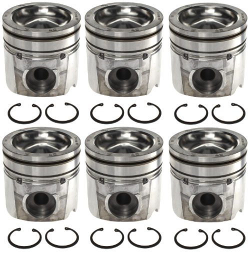 MAHLE 224-3802.020 PISTON KIT MARINE BOWL (.020) FOR 2007.5–2018 CUMMINS 6.7L ENGINE