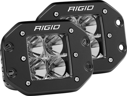 RIGID INDUSTRIES 212113 FLOOD FLUSH MOUNT BLACK PAIR D-SERIES PRO