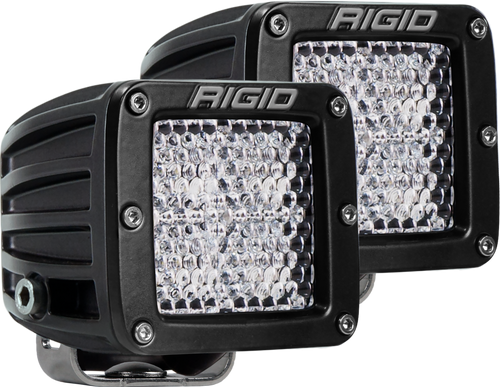 RIGID INDUSTRIES 202513 DIFFUSED SURFACE MOUNT BLACK PAIR D-SERIES PRO