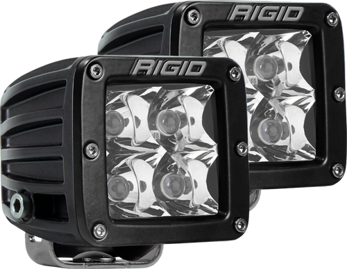 RIGID INDUSTRIES 202213 SPOT SURFACE MOUNT BLACK PAIR D-SERIES PRO