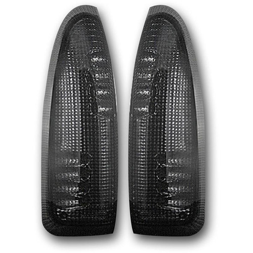 RECON 264120BK SMOKED/AMBER LED MIRROR LIGHTS FOR 2003-2007 FORD F-250/350 SUPER DUTY | 2003-2005 FORD EXCURSION