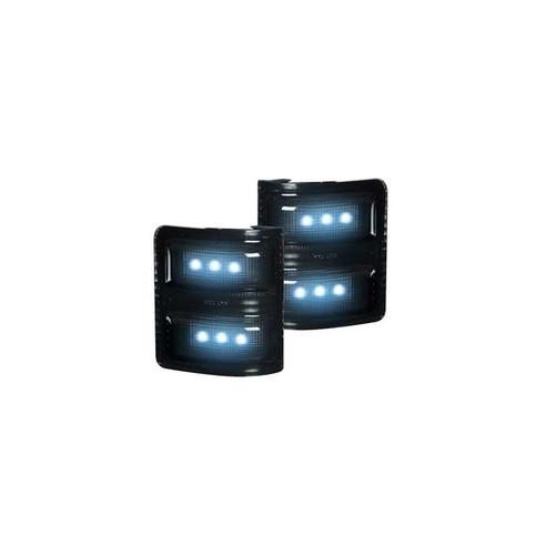 RECON 264140WHBK WHITE LED SMOKED LENS MIRROR LIGHTS FOR 2008-2016 FORD SUPER DUTY