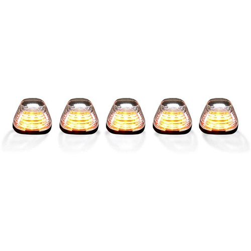 RECON 264143CL CLEAR LENS AMBER LED CAB LIGHTS FOR 1999-2016 FORD SUPER DUTY