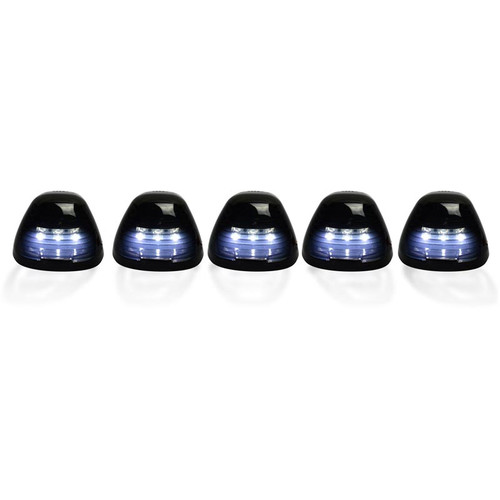 RECON 264143WHBK SMOKED LENS WHITE LED CAB LIGHTS FOR 1999-2016 FORD SUPER DUTY