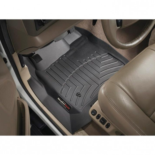 WEATHERTECH 441251 BLACK FLOORLINER FOR 1999-2007 FORD SUPER DUTY (AUTOMATIC - WITH 4X4 FLOOR SHIFTER