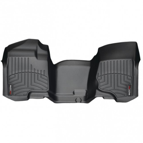 WEATHERTECH 442941 FRONT FLOORLINER, BLACK FOR 2007.5-2014 GM SILVERADO/SIERRA (EXTENDED/CREW CAB - W/O 4X4 FLOOR SHIFTER)(OVER-THE-HUMP) WEATHERTECH 442941 FRONT FLOORLINER, BLACK FOR 2007.5-2014 GM SILVERADO/SIERRA (EXTENDED/CREW CAB - W/O 4X4 FLOOR SHIFTER)(OVER-THE-HUMP)