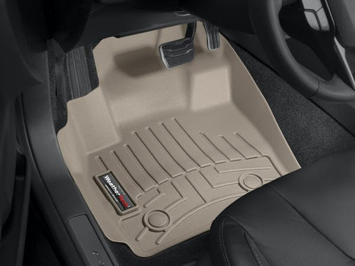 WEATHERTECH 454221 FRONT FLOORLINER, TAN 2011-2012 FORD SUPER DUTY (REGULAR CAB - WITH 4X4 FLOOR SHIFTER W/O RAISED DEAD PEDAL)