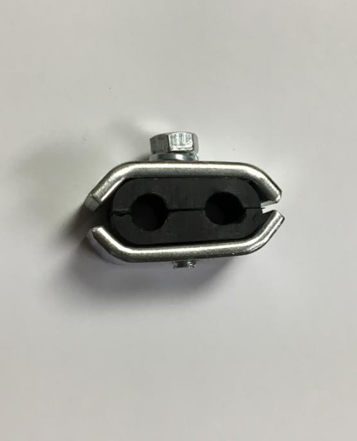 SCHEID DIESEL M13543 FUEL LINE CLAMP (2 LINES) 1989-2002 DODGE CUMMINS 5.9L 12V/24V