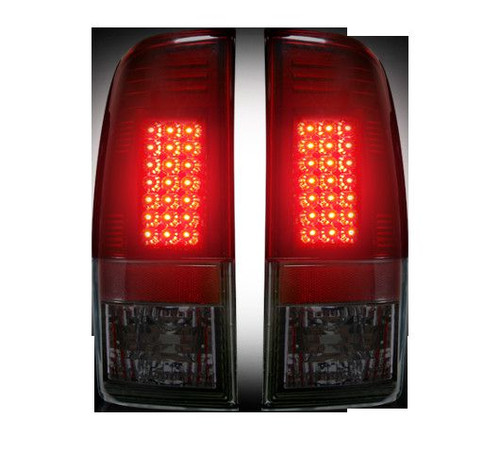 RECON 264172RBK DARK RED SMOKED LED TAIL LIGHTS FOR 1999-2007 FORD SUPER DUTY | 1997-2003 FORD F-150 (STYLE SIDE)