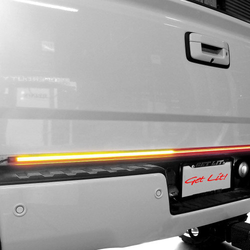 RECON 26415XHP UNIVERSAL 49" DUAL ROW LED TAILGATE BAR W/ SCANNING AMBER SIGNAL