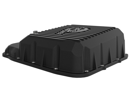 AFE POWER 46-70062 68RFE TRANSMISSION PAN BLACK W/ MACHINED DODGE DIESEL TRUCKS 07.5-12 L6-6.7L
