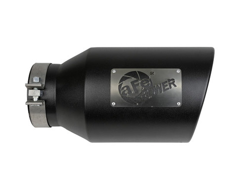 AFE POWER 49T50801-B15 MACH FORCE-XP 409 STAINLESS STEEL CLAMP-ON EXHAUST TIP BLACK 5" X 8" X 15"