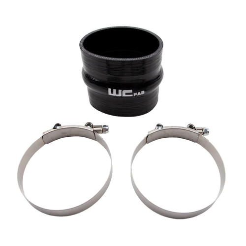 WEHRLI CUSTOM FAB WCF207-100  4IN ID X 4IN LONG SILICONE HUMP BOOT AND CLAMP KIT - REPLACEMENT