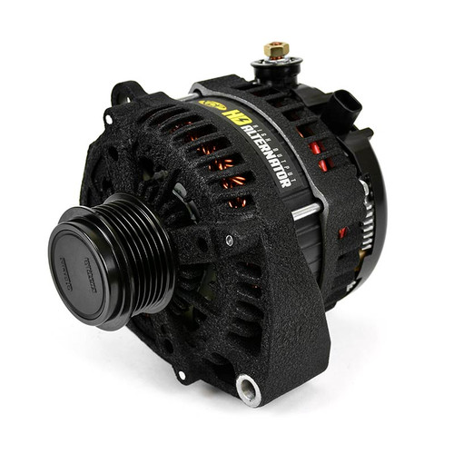 XDP XD350 WRINKLE BLACK HD HIGH OUTPUT ALTERNATOR FOR 11-19 GM 2500/3500HD WITH DURAMAX ENGINE