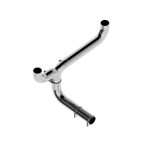 MBRP UT6001 FULL SIZE PICKUP 5" EXHAUST PIPE T-PIPE ALUMINIZED STEEL
