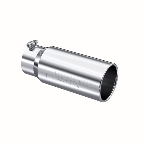 MBRP T5050 PRO SERIES DIESEL EXHAUST TIP — 4" INLET, 5" O.D., 12" LENGTH (T304 STAINLESS)