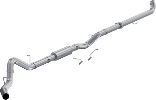 MBRP S6005P 4 " DOWNPIPE-BACK SINGLE SIDE EXIT ALUMINIZED STEEL FOR 01-04 GM SIERRA/SILVERADO WITH 6.6L DURAMAX ENGINE