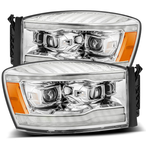 ALPHAREX 880534 06-08 DODGE RAM 1500HD LUXX LED PROJECTOR HEADLIGHTS PLANK STYLE CHROME W/SEQ SIGNAL/DRL ALPHAREX 880534 06-08 DODGE RAM 1500HD LUXX LED PROJECTOR HEADLIGHTS PLANK STYLE CHROME W/SEQ SIGNAL/DRL