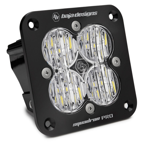 BAJA DESIGNS 491005 SQUADRON PRO BLACK WIDE CORNERING PATTERN FLUSH MOUNT LED LIGHT POD - BLACK
