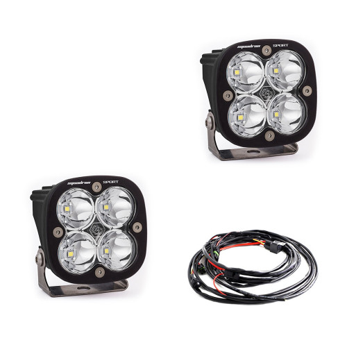 BAJA DESIGNS 557801 SQUADRON SPORT SPOT LED LIGHT PODS - CLEAR
