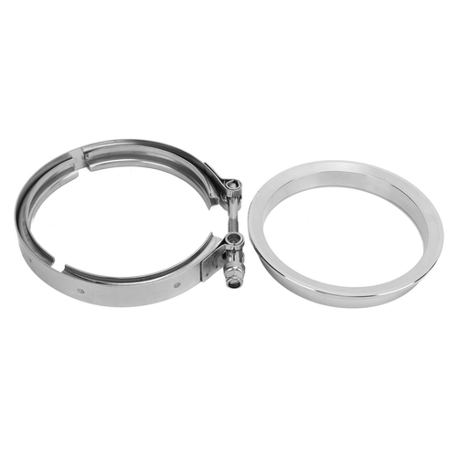 CPP S400 T6 TURBOCHARGER 5IN EXHAUST OUTLET TO 4IN PIPE FLANGE WITH CLAMP